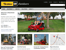 Tablet Screenshot of macallisteroutdoors.com